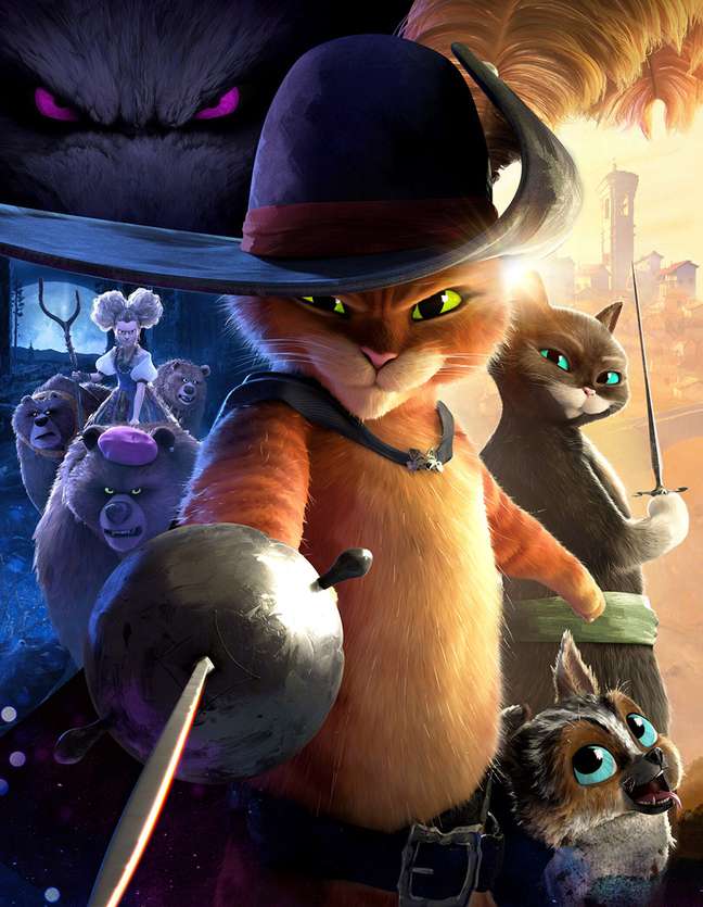 Puss in Boots faces off against Bad Wolf and Goldilocks in the new trailer