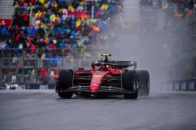 Carlos Sainz na classificação para o GP do Canadá