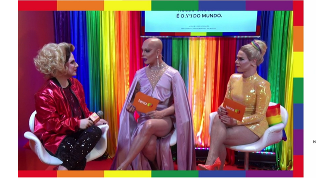 Lorelay Fox também participou da live da cobertura da 26ª Parada do Orgulho LGBT+ de São Paulo