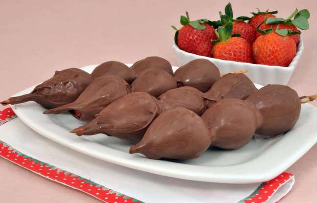 Strawberry Skewer - Photo: Reproduction Strawberry Skewer - Photo: Reproduction
