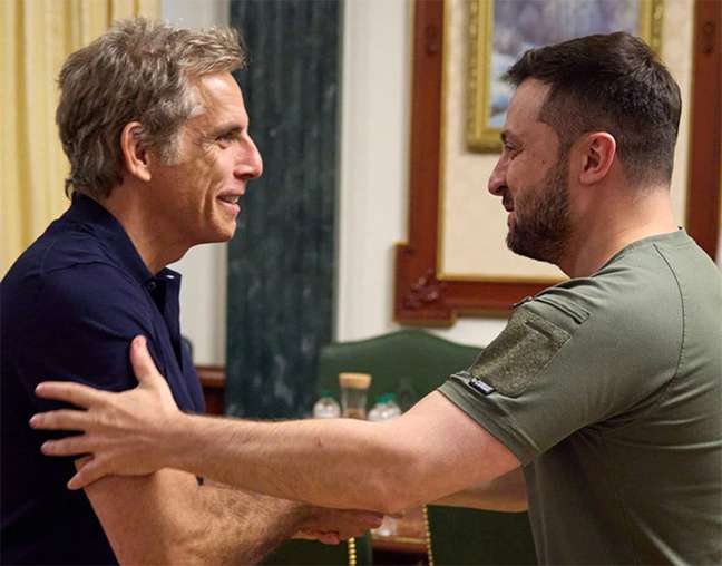 Ben Stiller meets the President of Ukraine: “My Hero”