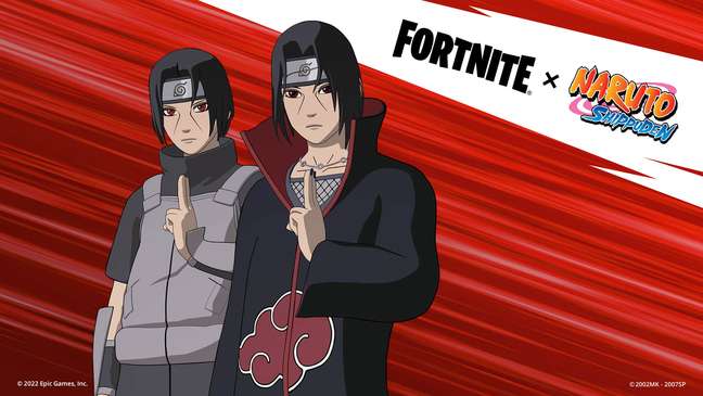 Rivais de Naruto chegam ao Fortnite em nova colaboração