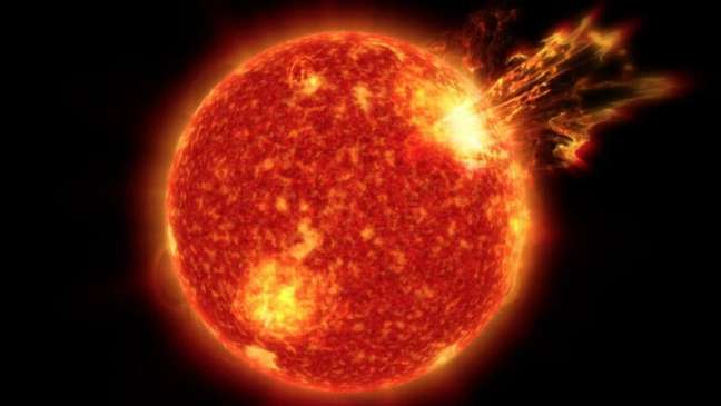 Uma tempestade solar de grandes proporções, como a que passou de raspão pela Terra em 2012, teria efeitos catastróficos 