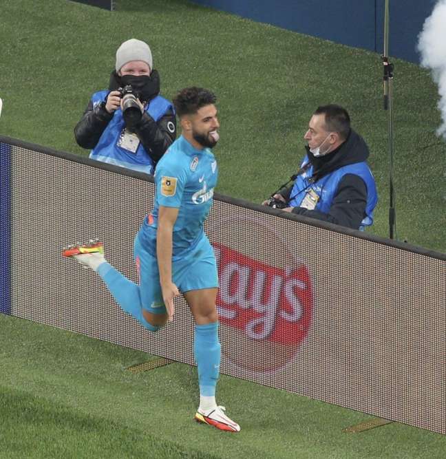 Yuri Alberto tem seis gols em 14 jogos pelo Zenit (Foto: Divulgação/Zenit) Yuri Alberto tem seis gols em 14 jogos pelo Zenit (Foto: Divulgação/Zenit)