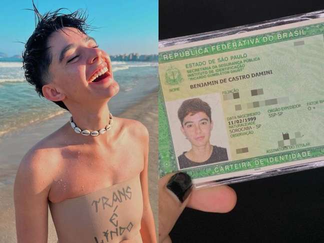 Benjamin Damini celebrates the new identity with a rectified name and gender Benjamin Damini celebrates the new identity with a rectified name and gender