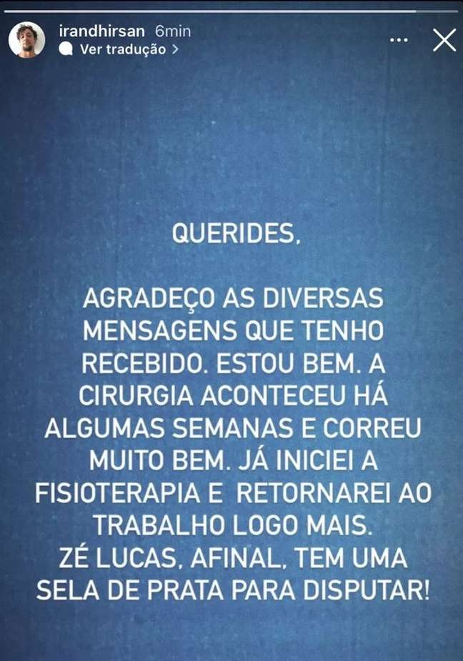 Instagram/@irandhirsan / Famosos e Celebridades