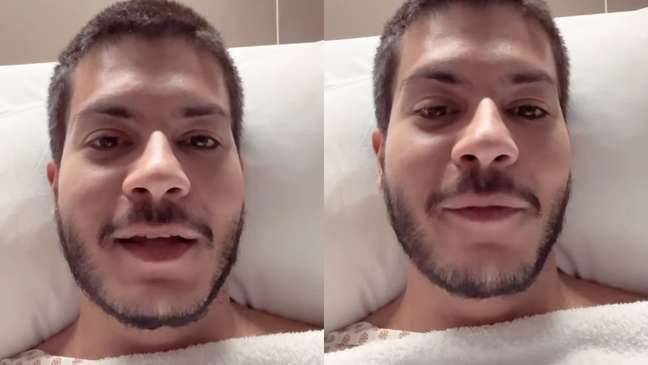 Arthur Aguiar reassures fans after surgery: “it worked” Arthur Aguiar reassures fans after surgery: “it worked”