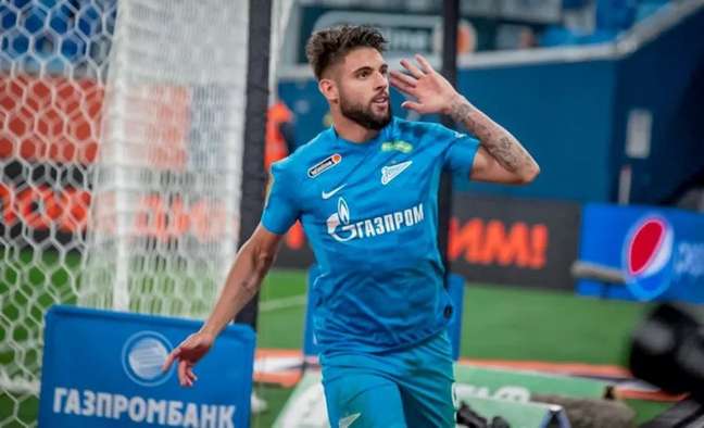 Yuri Alberto fez seis gols em 14 jogos na última temporada pelo Zenit, da Rússia (Foto: Divulgação/Zenit) Yuri Alberto fez seis gols em 14 jogos na última temporada pelo Zenit, da Rússia (Foto: Divulgação/Zenit)