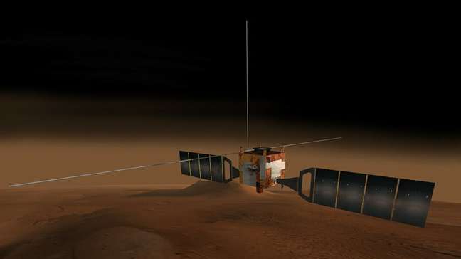 Ilustração da Mars Express 