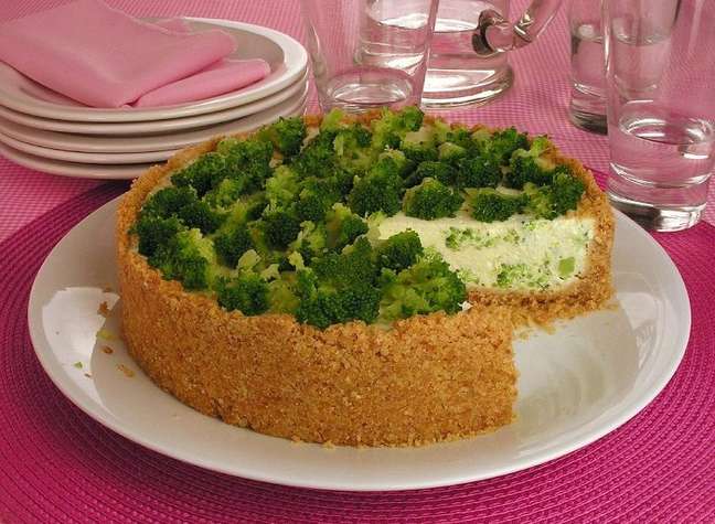 Cheesecake de brócolis – Foto: Guia da Cozinha