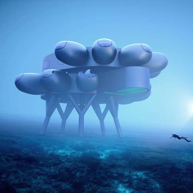 Underwater Research Center in the Caribbean.