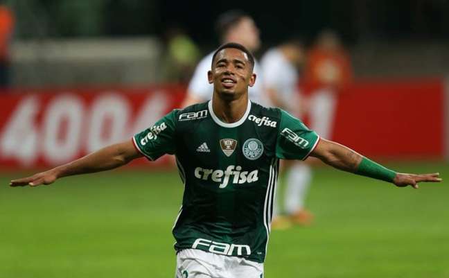 Gabriel Jesus deixou o Palmeiras em 2016 após o título brasileiro (Foto: Cesar Greco/Palmeiras)