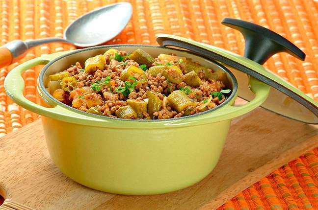 Minced Meat with Okra - Photo: Disclosure Minced Meat with Okra - Photo: Disclosure