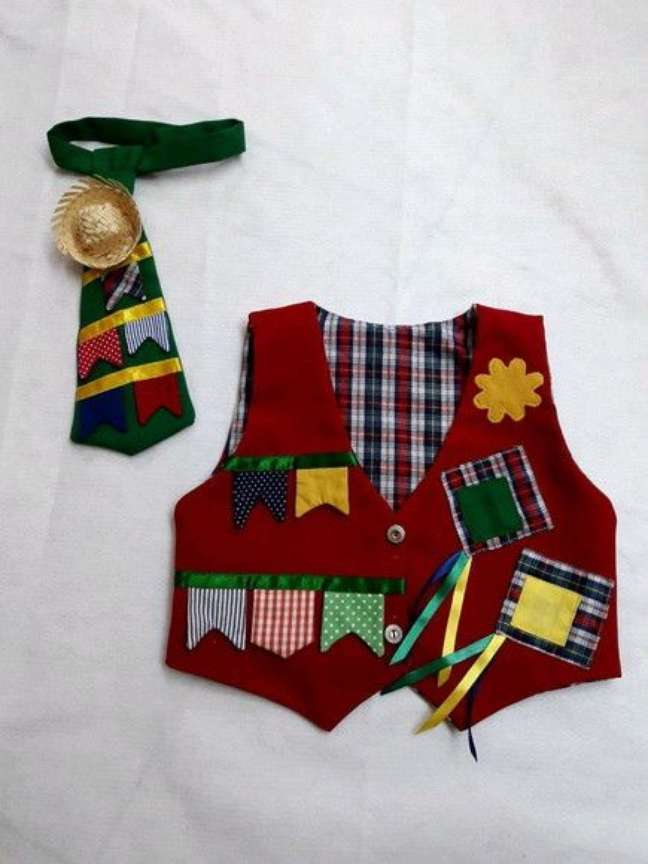 Festa junina do bebê: roupa caipira para meninos