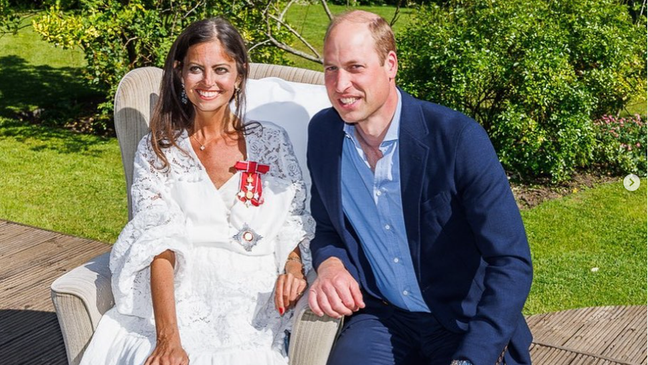 Deborah James received the title of lady from Prince William, who visited her at her parents' home Deborah James received the title of lady from Prince William, who visited her at her parents' home