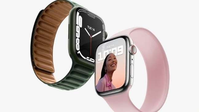 Apple Watch Series 7 (pictured) and Series 6 have 32GB of space (