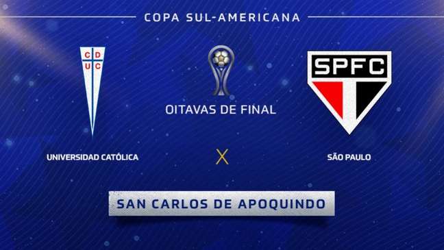 O primeiro confronto do São Paulo pelas oitavas de final será disputado no Chile (Montagem LANCE!)
