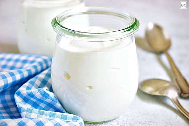 Creamy yogurt - Photo: Guia da Cozinha Creamy yogurt - Photo: Guia da Cozinha