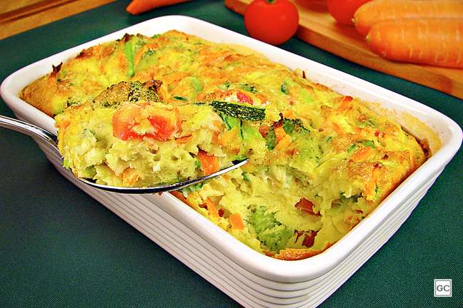 Baked vegetarian omelette - Photo: Guia da Cozinha
