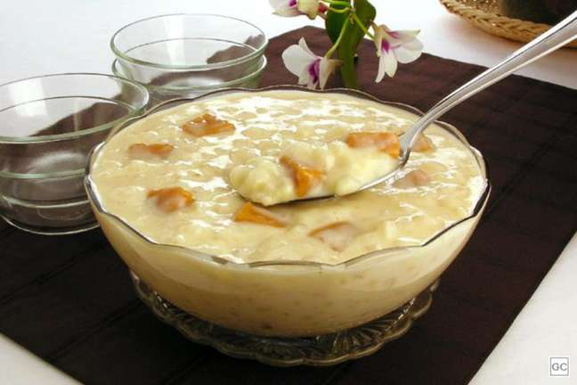 Creamy corn man with dulce de leche