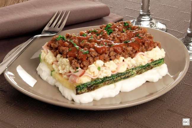 Zucchini fitness lasagna - Photo: Guia da Cozinha Zucchini fitness lasagna - Photo: Guia da Cozinha