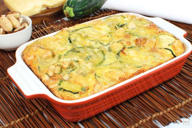 Baked omelette with zucchini - Photo: Guia da Cozinha Baked omelette with zucchini - Photo: Guia da Cozinha