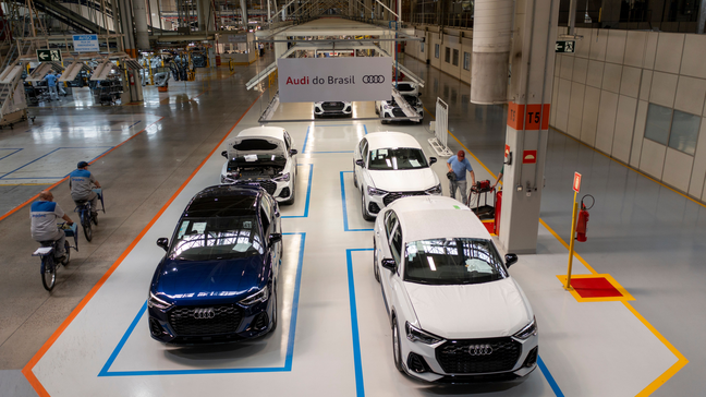 Linha de produção dos novos Audi Q3 e Q3 Sportback no Brasil