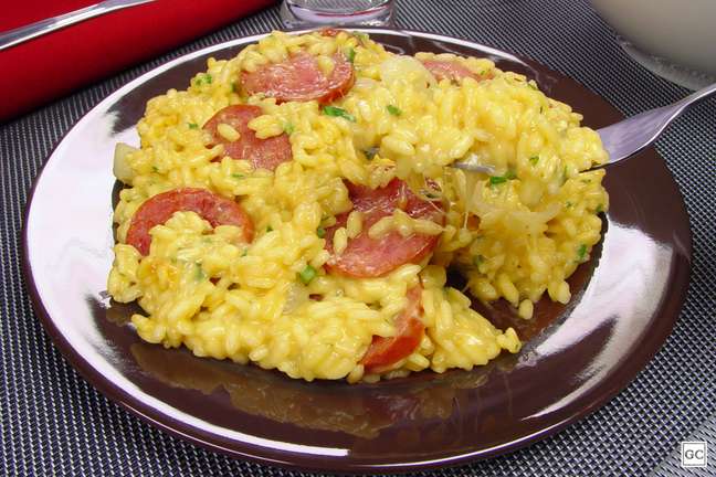 Risotto with peppers with mozzarella - Photo: Guia da Cozinha