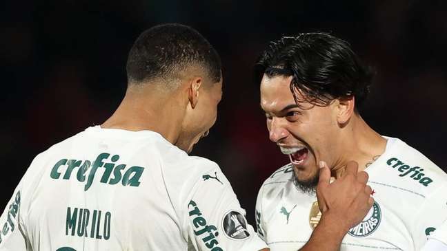 Murilo e Gustavo Gómez acumulam seis gols marcados cada um na temporada (Foto: Cesar Greco/Palmeiras)