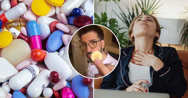 How to easily swallow pills (medicine).
