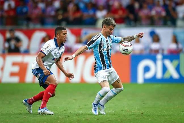 Ferreira em ação diante do Bahia (Lucas Uebel/Grêmio FBPA) Ferreira em ação diante do Bahia (Lucas Uebel/Grêmio FBPA)