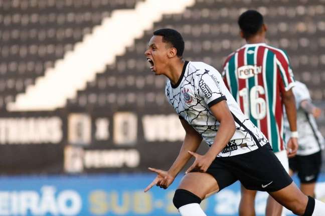 Arthur Sousa fez o único gol da partida (Foto: Rodrigo Gazzanel / Agência Corinthians)