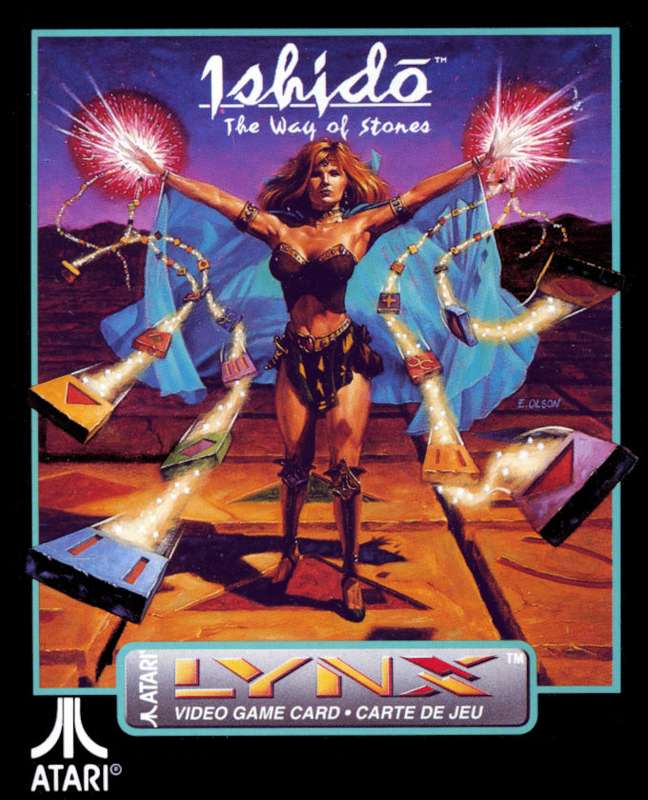 Ishido: The Way of Stones (na imagem, capa da versão para o Atari Lynx) foi o 1.º game que a Accolade portou para o Mega Drive via engenharia reversa (