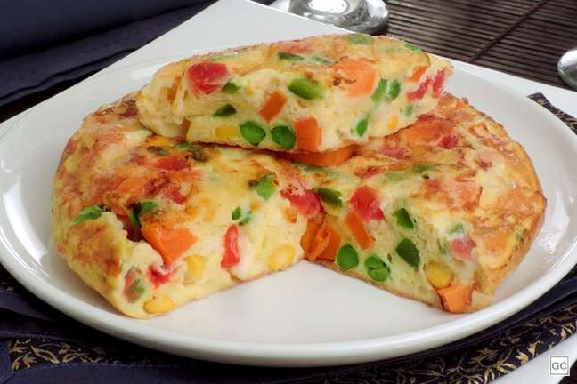 Healthy vegetable omelette - Photo: Guia da Cozinha