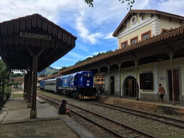 O trem Rio-Minas passará pela Estação de Sapucaia, no Rio de Janeiro.