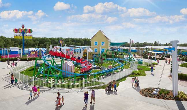 As atrações do Peppa Pig Theme Park foram totalmente pensadas para crianças pequenas.