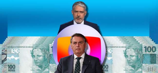 Bolsonaro não impediu mais verbas à Globo de seu inimigo William Bonner