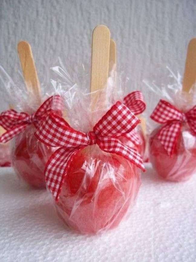 The candied apple can be served, but without the baby topping The candied apple can be served, but without the baby topping