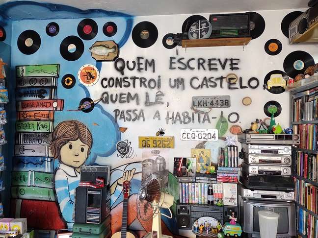Luís contou com um amigo grafiteiro para personalizar o espaço @Artur Ferreira/Agência Mural