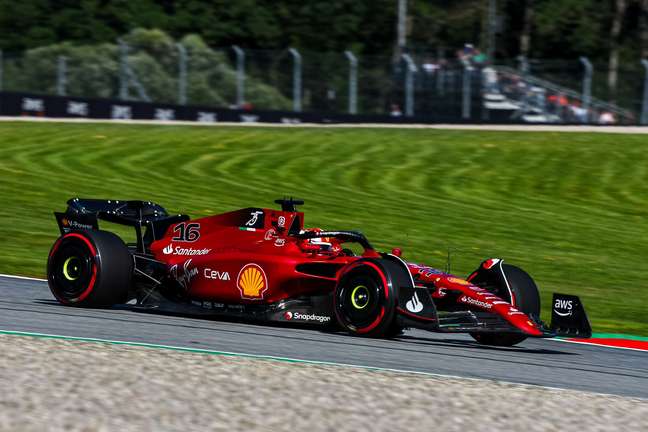 Charles Leclerc na classificação para o GP da Áustria