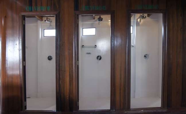 Shared showers.