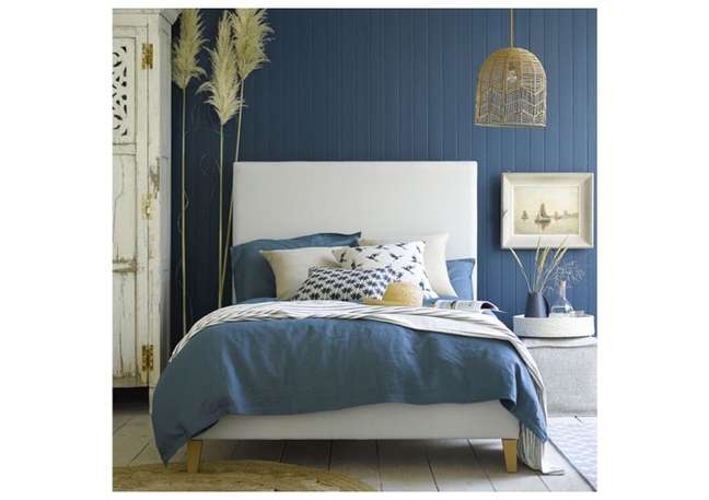 Just like a great pair of jeans, bluesy denim looks relaxed and comfortable in any setting, including boho.