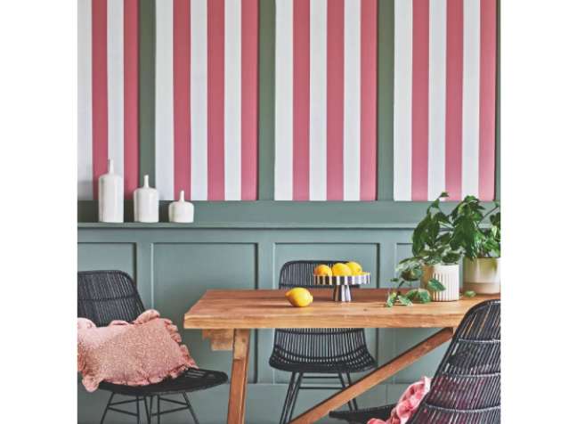 Add drama to the striped panels Add drama to the striped panels