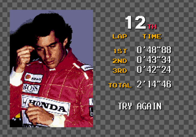 Ayrton Senna em Super Monaco GP II