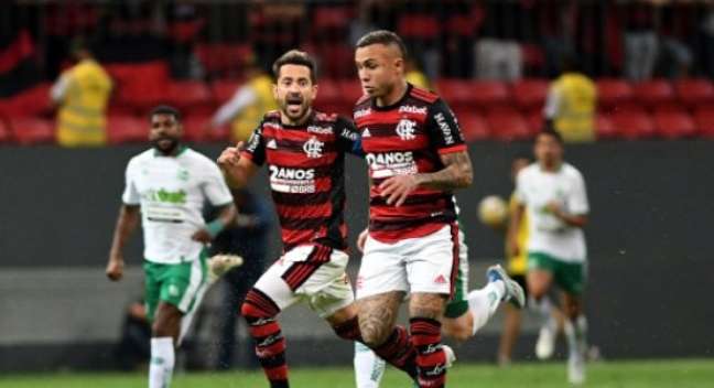 Cebolinha em estreia pelo Flamengo (Foto: Edu Andrade/Lancepress!)