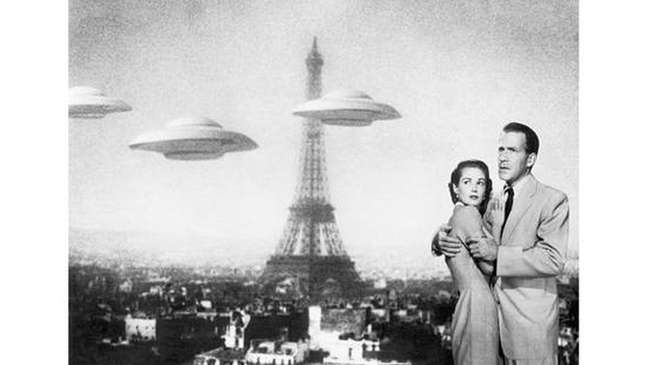 Um dos maiores filmes sobre discos voadores dos anos 1950 foi 'A Invasão dos Discos Voadores', de 1956, com animação quadro a quadro de Ray Harryhausen