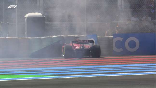 Leclerc bate enquanto lidera o GP da França