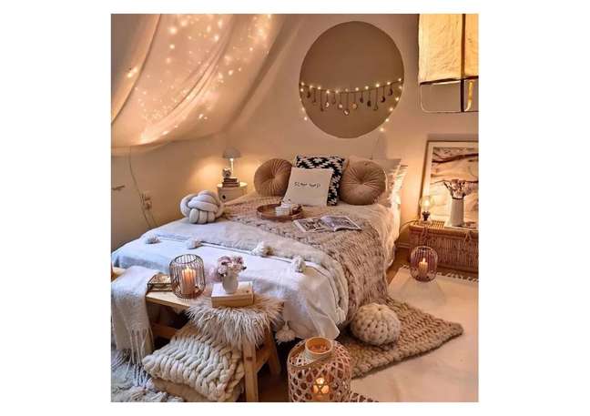 String lights will add a magical touch to any space. String lights will add a magical touch to any space.