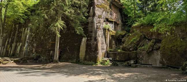 El búnker de Hitler estaba fortificado y escondido en una zona boscosa.