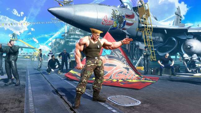 Personagens terão visuais alternativos, como o traje de Guile de Street Fighter II